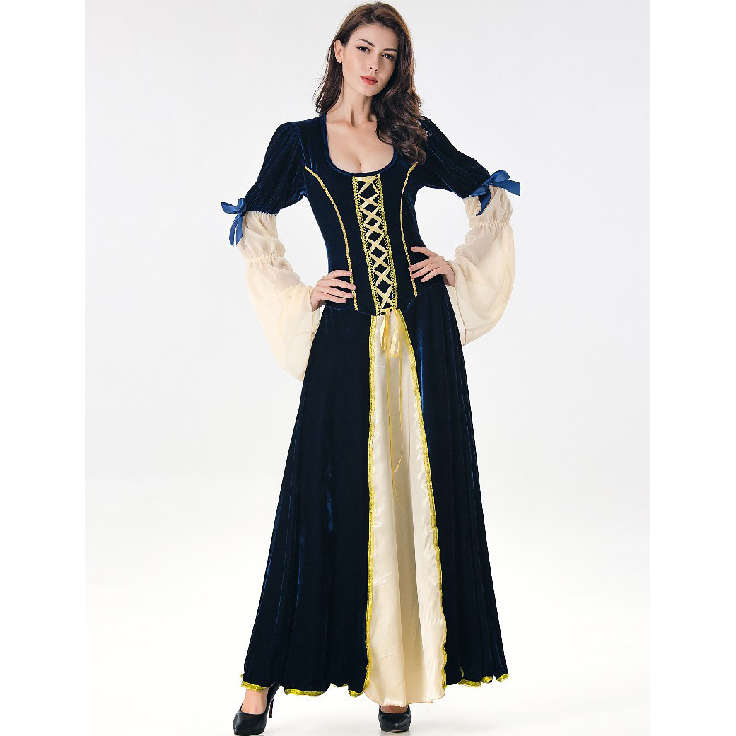 欧美 万圣节制服 女王长袍服 表演服 角色扮演舞台服