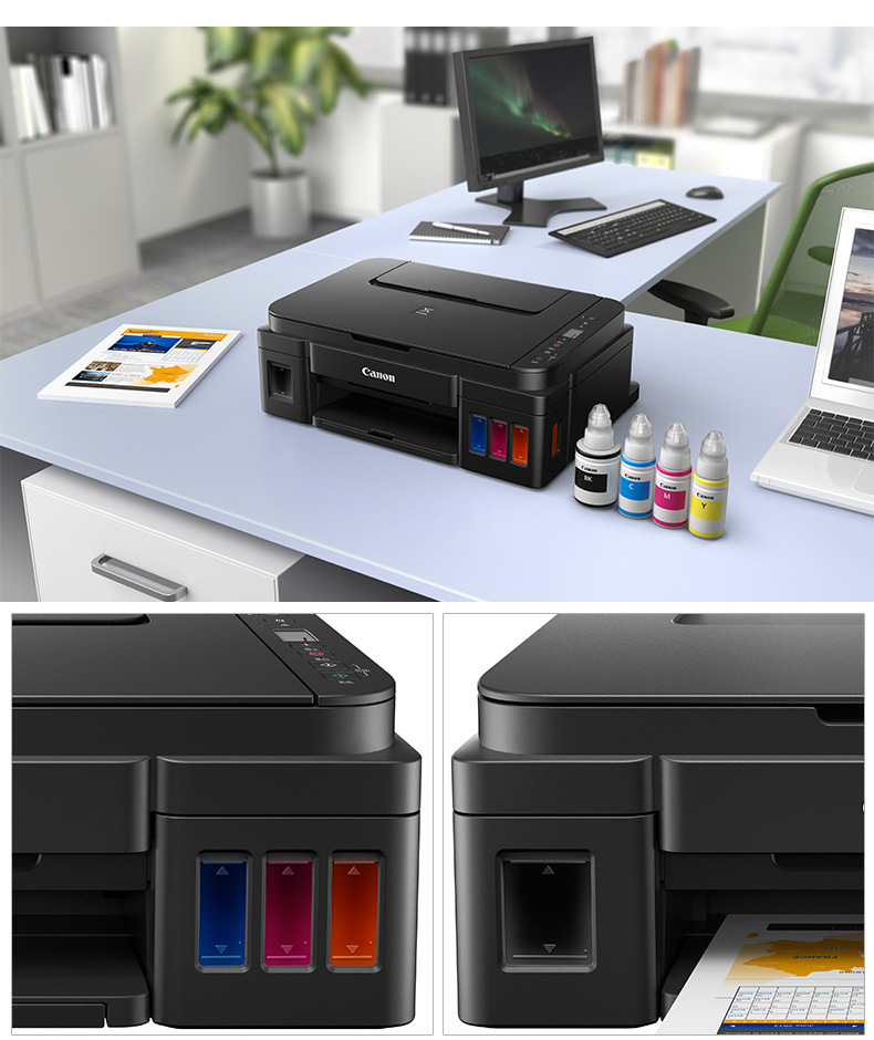 全新全国联保 佳能g2810连供墨仓式彩色照片打印机复印扫描一体机