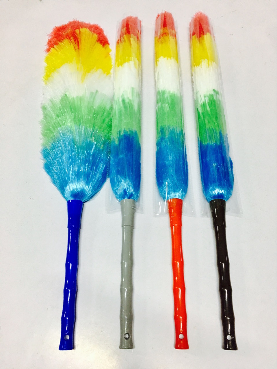 新款加厚pp尘掸塑料毛掸 鸡毛掸子纤维尘掸 净电除尘掸魔力尘掸