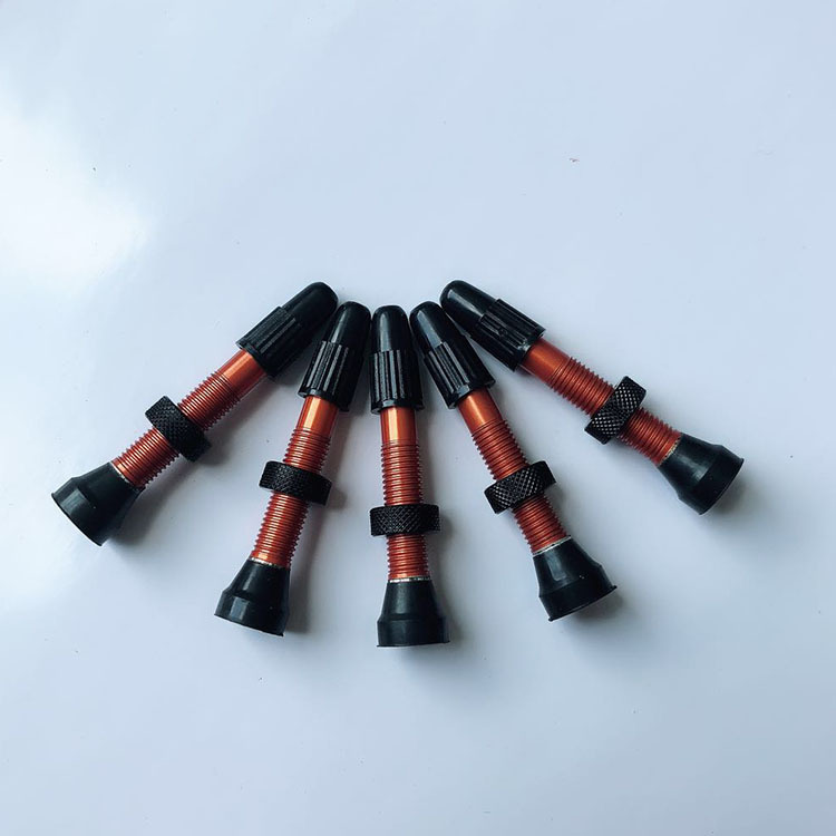 台湾老品牌自行车气门嘴 优质红色法式铝合金气门嘴 自行车充气嘴