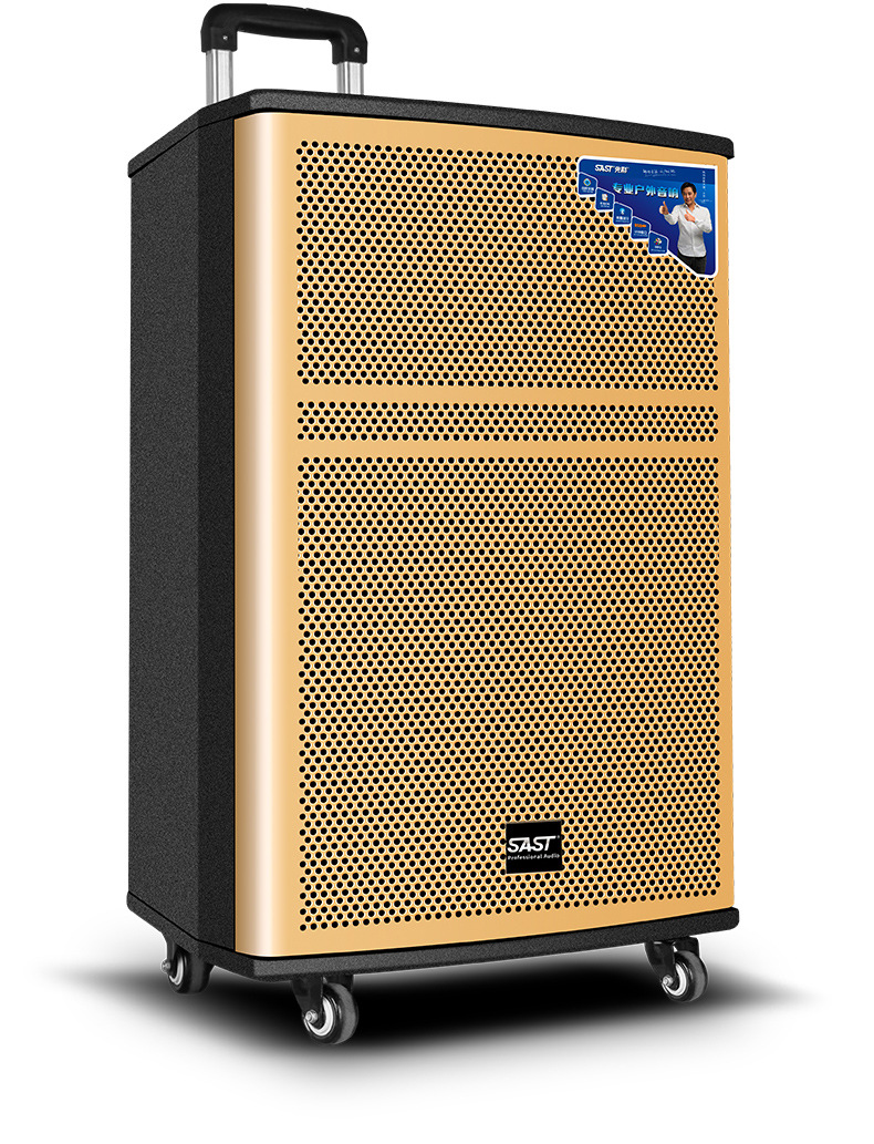 先科15寸大功率重低音三分频户外音响广场舞音箱播放器蓝牙移动拉