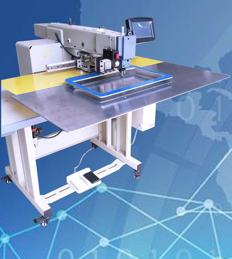 新款g款大豪系统3020全自动打叉机自动化电脑花样机工业缝纫机
