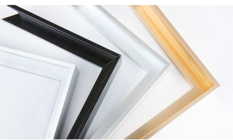 窄边铝合金证书画框 细框广告相框无边海报框架 照片框架挂墙定做