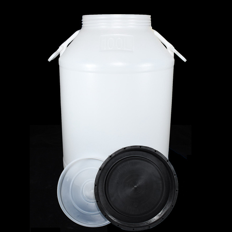 兰翔大口100公斤的塑料桶山东临沂食品级100升带盖圆塑料桶