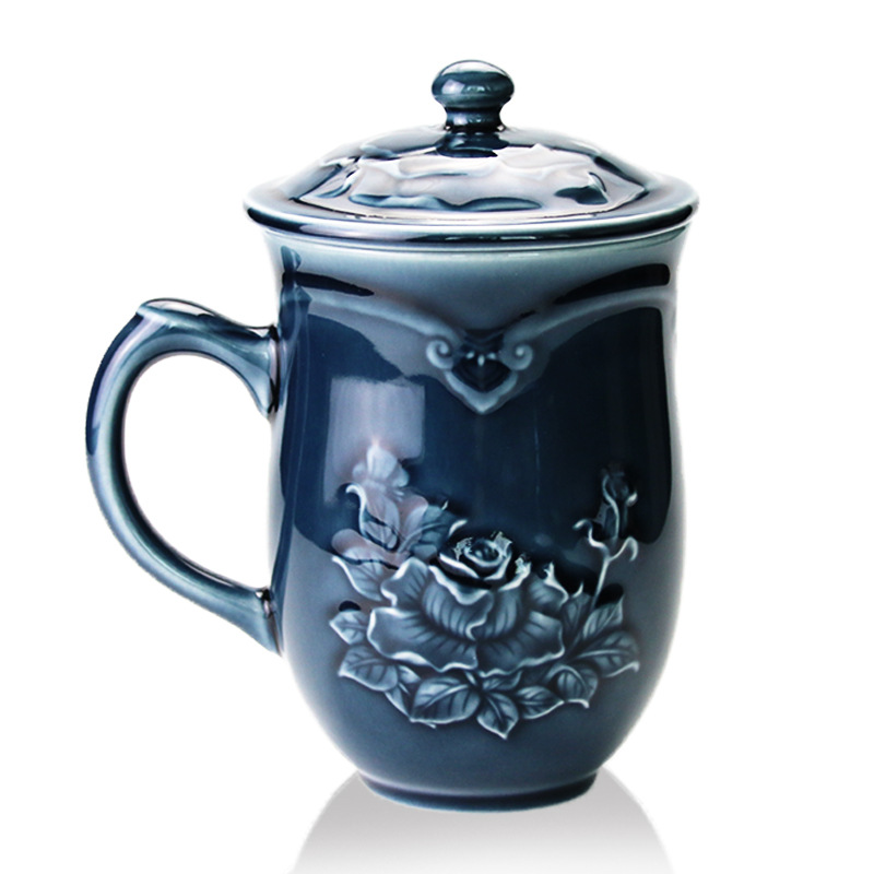 乾唐轩活瓷杯高杯