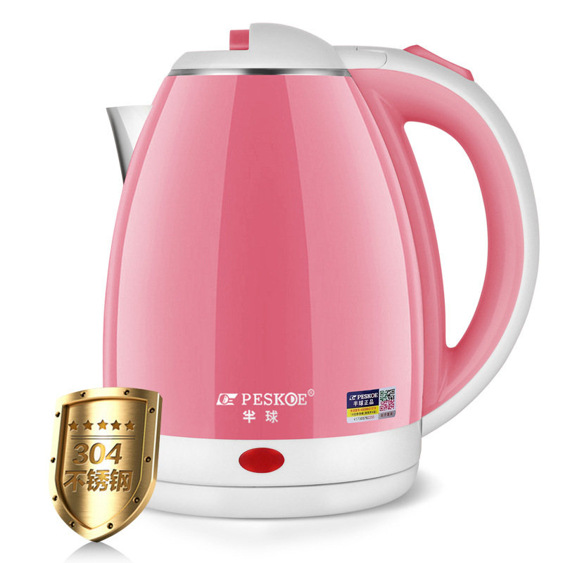 Kettle Stainless Steel Electric Kettle Glass Kettle Wholesale Plastic-Coated Electric Kettle Color Kettle Anti-Scald