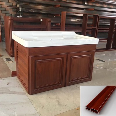 铝合金家居柜体铝材 佛山厂家直供防腐蚀全铝木纹热转印家具铝材