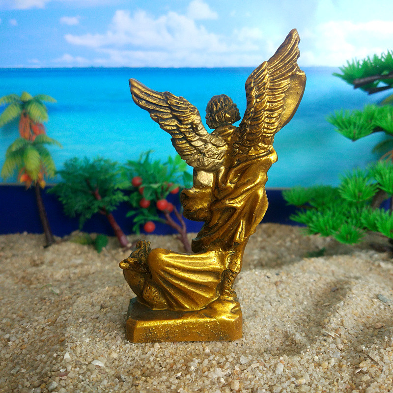 法国圣米歇尔 天使屠龙 降妖除魔 恶龙 树脂 摆件 沙具 天使除魔
