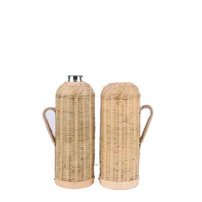 竹热水壳 复古怀旧热水瓶壳 保温暖瓶手工编竹制品 竹子暖瓶壳