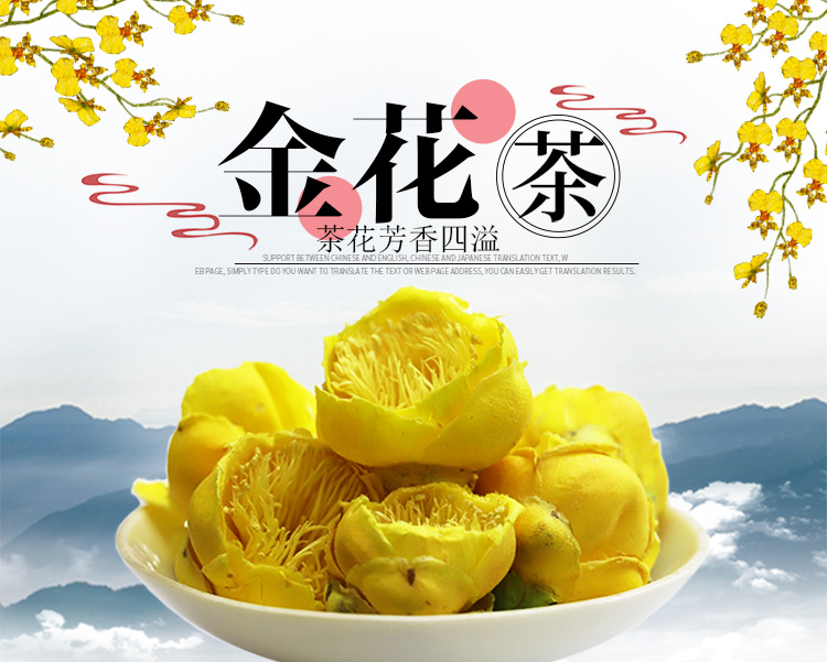 广西防城野生冻干金花茶一手货源 血糖平衡养身茶 40克瓶装 批发