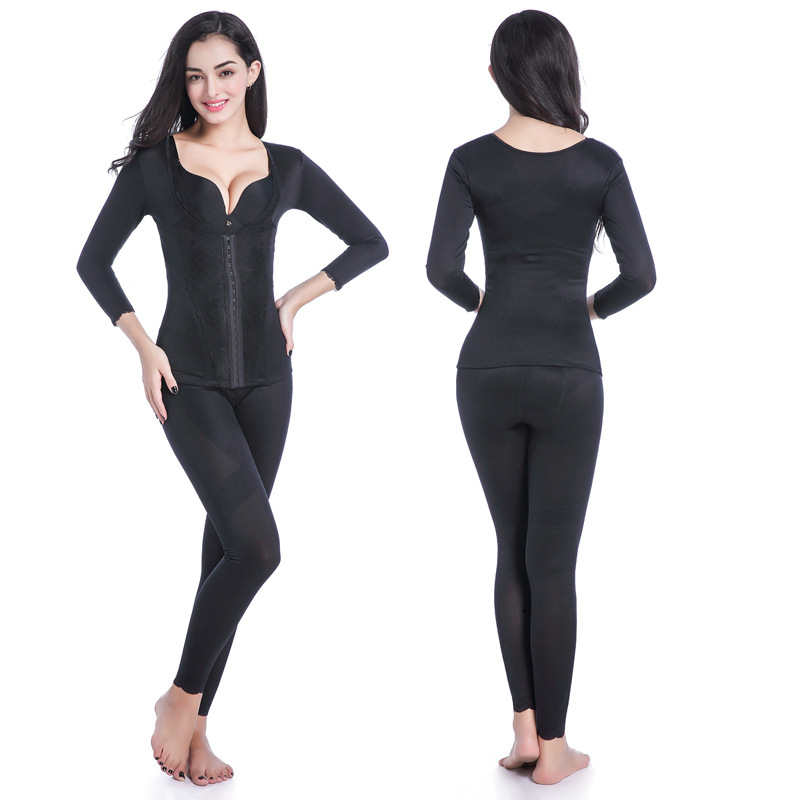 加长塑身衣套装收腹束腰专业瘦腿产后美体塑身衣束身衣调整套装