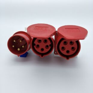 工业航空插头插座连接器五芯 防水防爆电缆公母对接5芯16a32a 63a