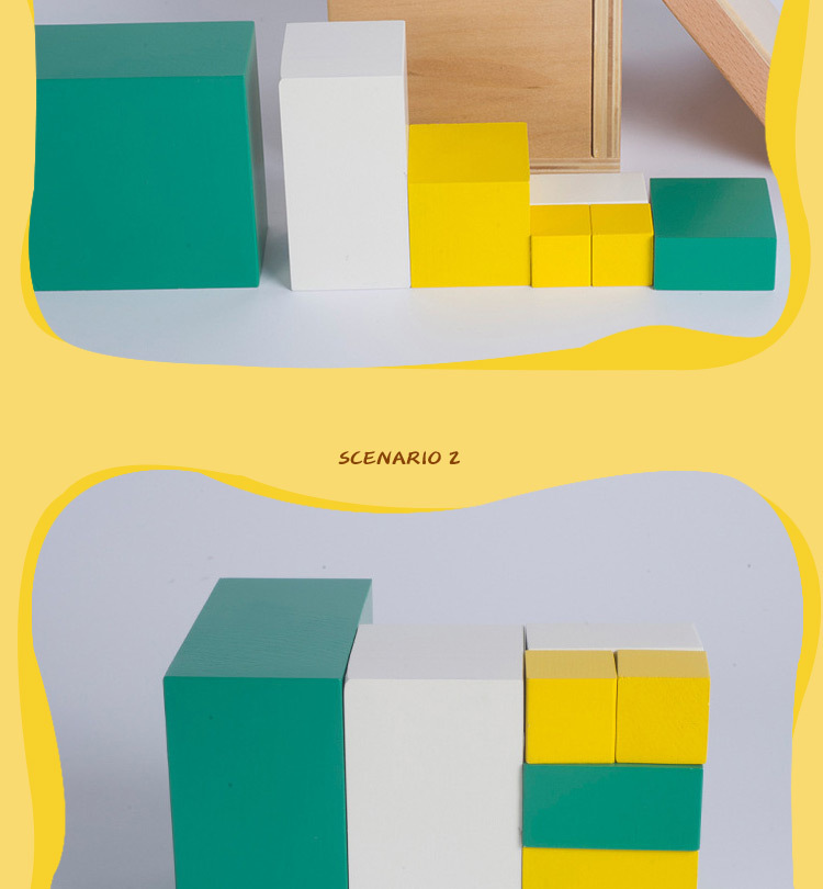 蒙特梭利蒙氏教育木质玩具 二倍数启蒙数学教具 幼儿园早教益智玩