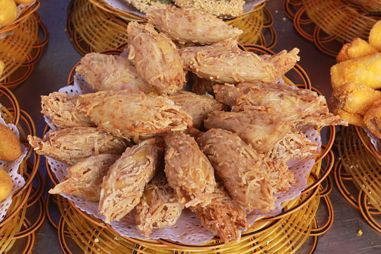 广式港式点心 阿诺金锥榴莲/芋丝榴莲酥/榴莲酥 10个300g