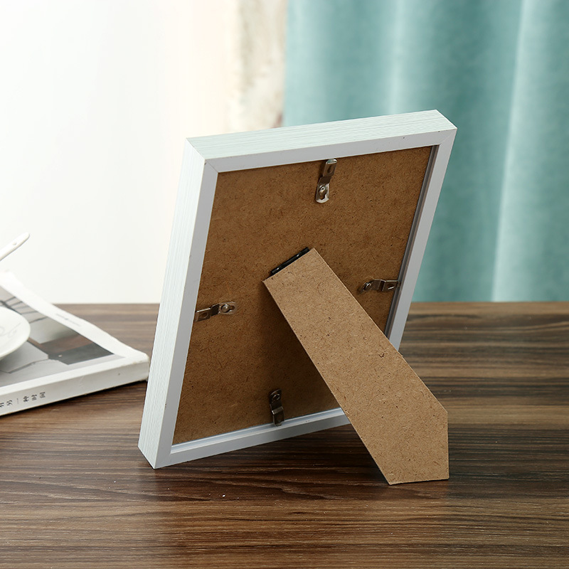 创意复古仿木塑料相框 pvc相框 简约家居摆台落地画框照片墙定制