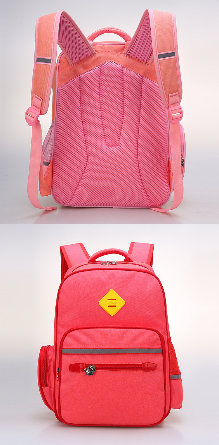 新款小学生书包加厚尼龙面料3-6年级儿童双肩书包订制专属logo