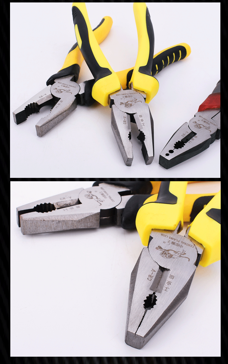 厂家直销工业级8寸钢丝钳不锈钢省力电工多功能老虎钳子