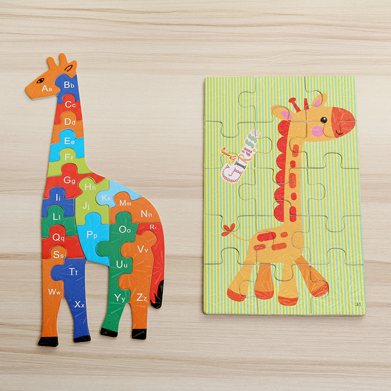 桶装纸制拼图 儿童玩具3-7岁 益智早教减压 小猪佩奇拼图批发