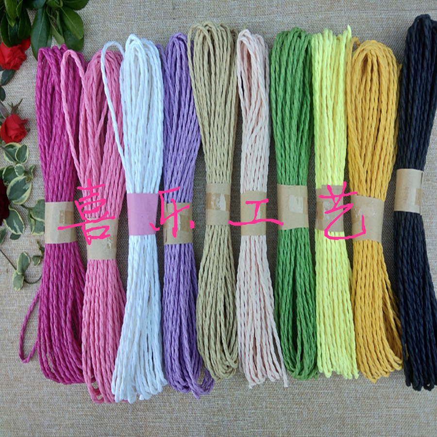 3.5mm Color Thick Paper Rope Toy Rope Bandage Rope DIY Material 10 M