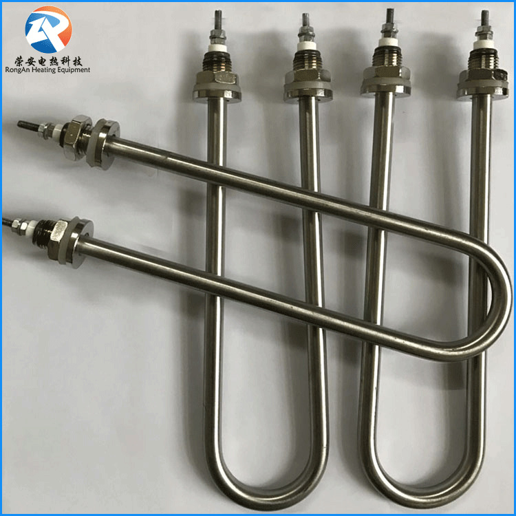 不锈钢304干烧发热管定制u型双头2000w烤箱热弯机电加热管