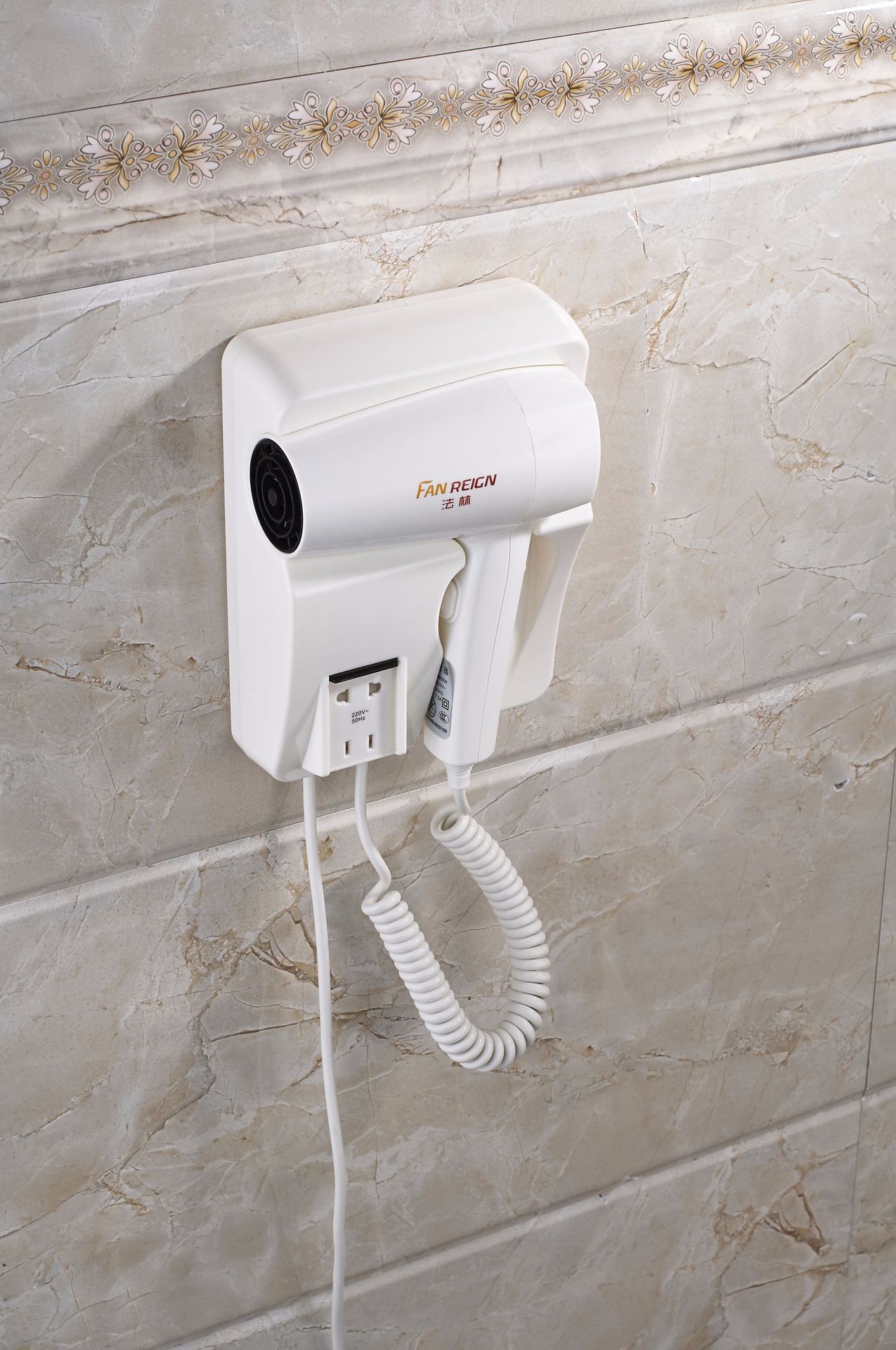 酒店专用吹风机fl-2106 壁挂式宾馆客房干发器吹风筒壁挂式电吹风