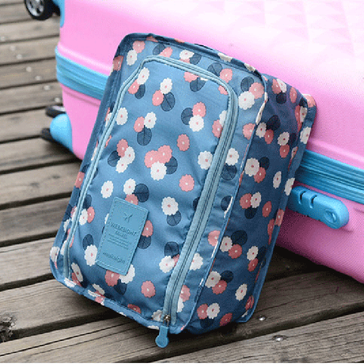 Printed Shoes Buggy Bag Portable Folding Hand Shoe Bag Travel Storage Bag Travel Beach Athletics Shoe Bag