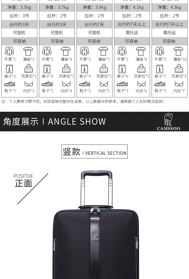工厂直销拉杆箱万向轮男20寸牛津布旅行箱16寸登机箱商务行李箱24