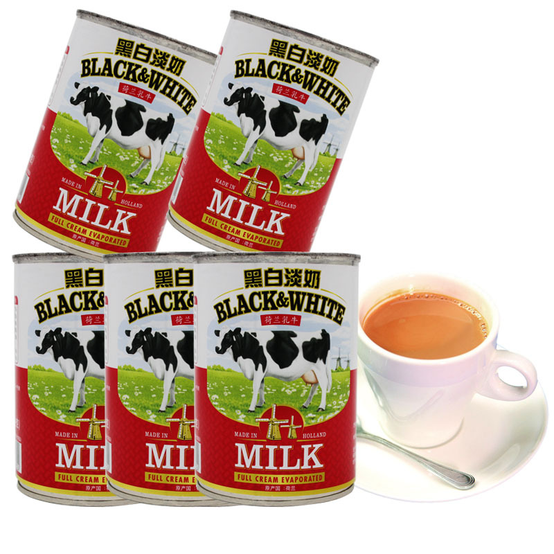全脂淡奶_5罐包邮淡奶400g全脂淡奶淡炼乳 港式丝
