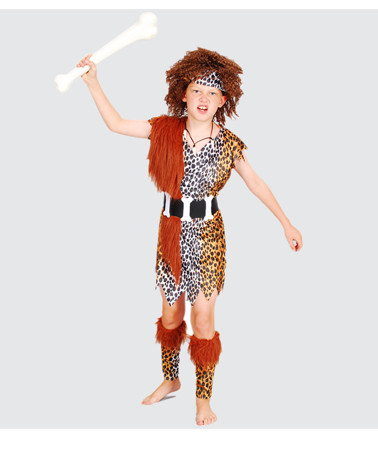 野人cosplay服装舞会演出原始人扮演服装印第安人原始人服装
