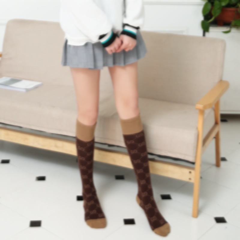Factory Direct Sales Same Style as European and American Web Celebrities' Women's Knee Length Socks Cotton Four Seasons Mid-Calf Length and Knee High Socks Calf Women's Socks