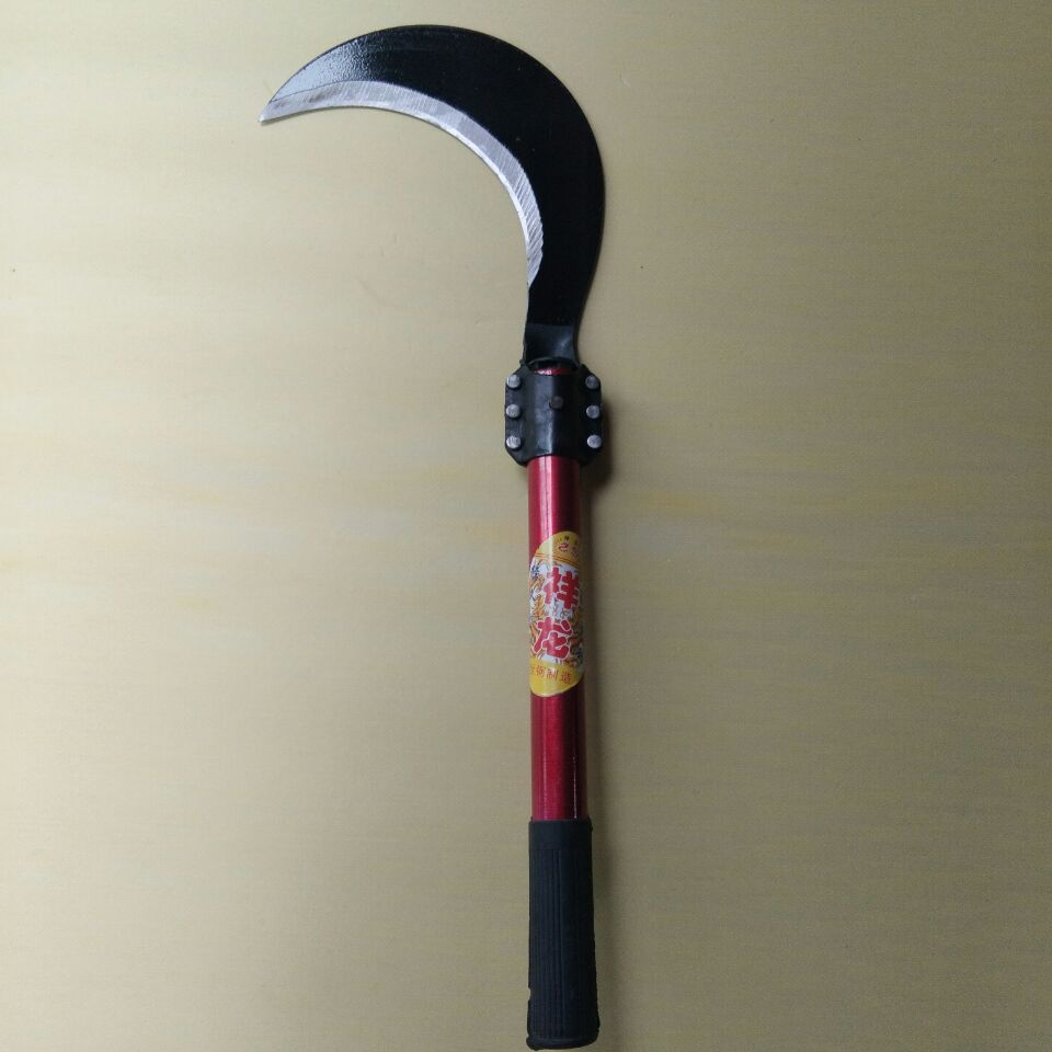 猛钢免磨钢把镰刀,草刀,砍镰刃口轻便好用夹灰, 卷口包换