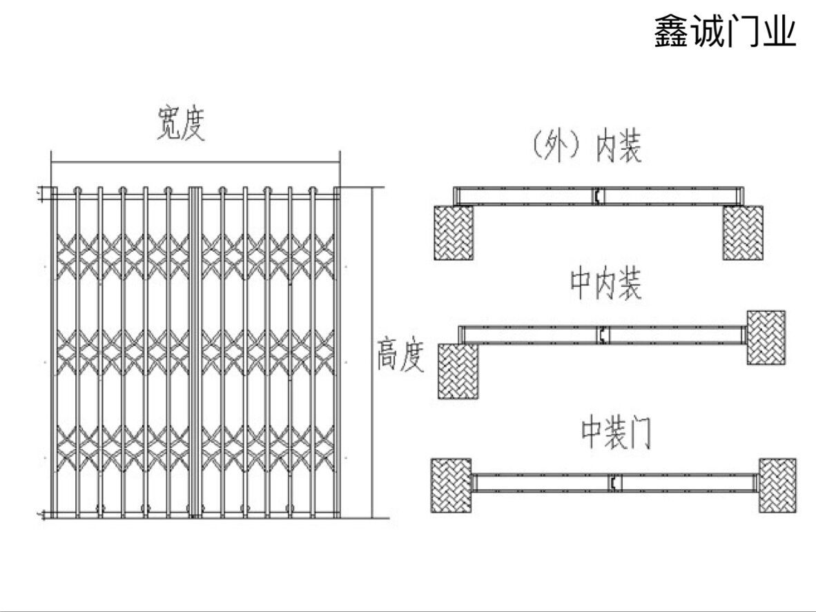 201#304拉闸门 不锈钢拉闸门 仓库推拉门 商铺拉闸门 铝合金拉闸