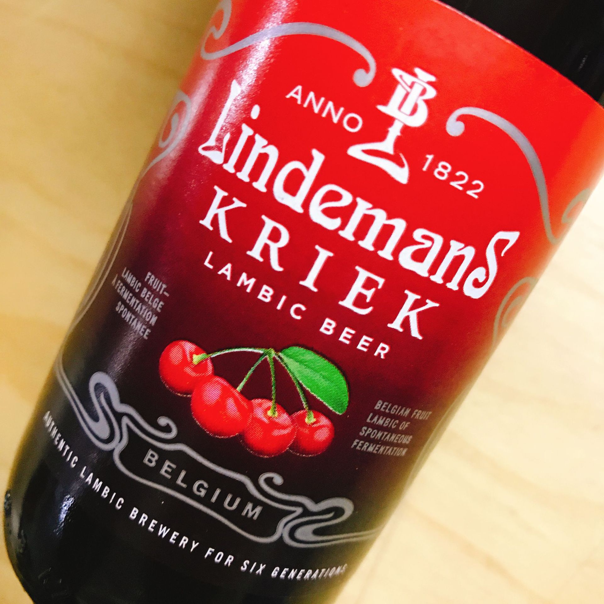 比利时 果味 林德曼樱桃啤酒 lindemans kriek 250ml