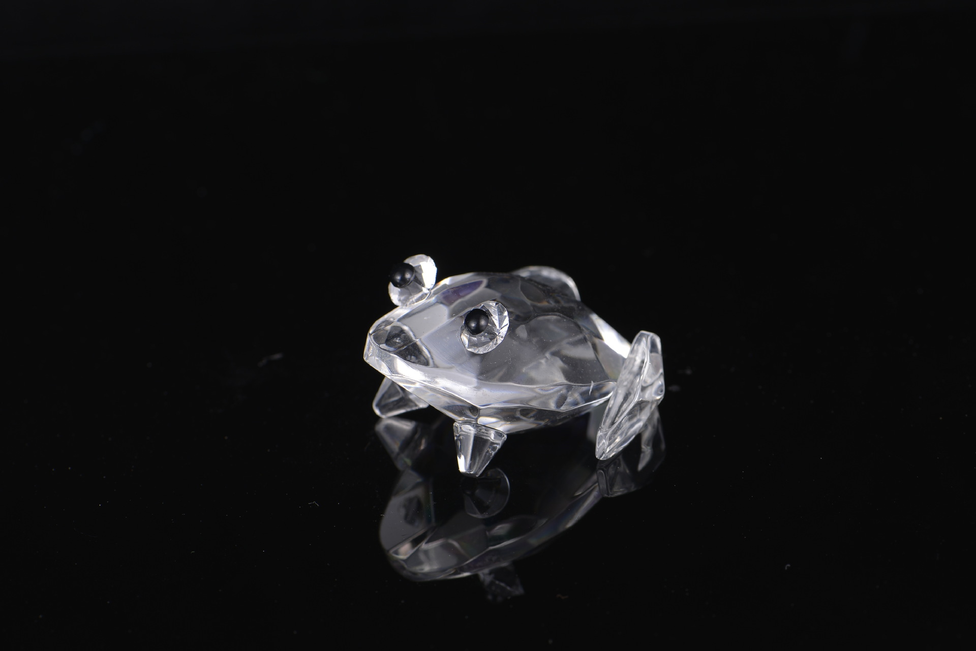 水晶青蛙摆件 客厅创意装饰摆件 节日礼物 厂家直销