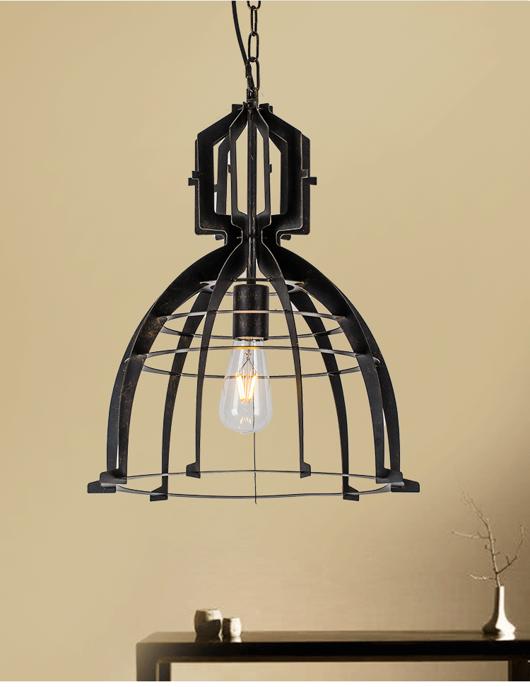 工业复古吊灯创意餐厅走廊工作室装修铁艺灯具清吧书房简约家装饰