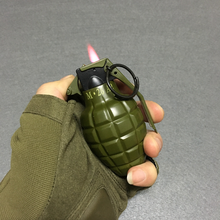 大号仿真军事手雷道具模型防风打火机 806美军m-26a2手雷