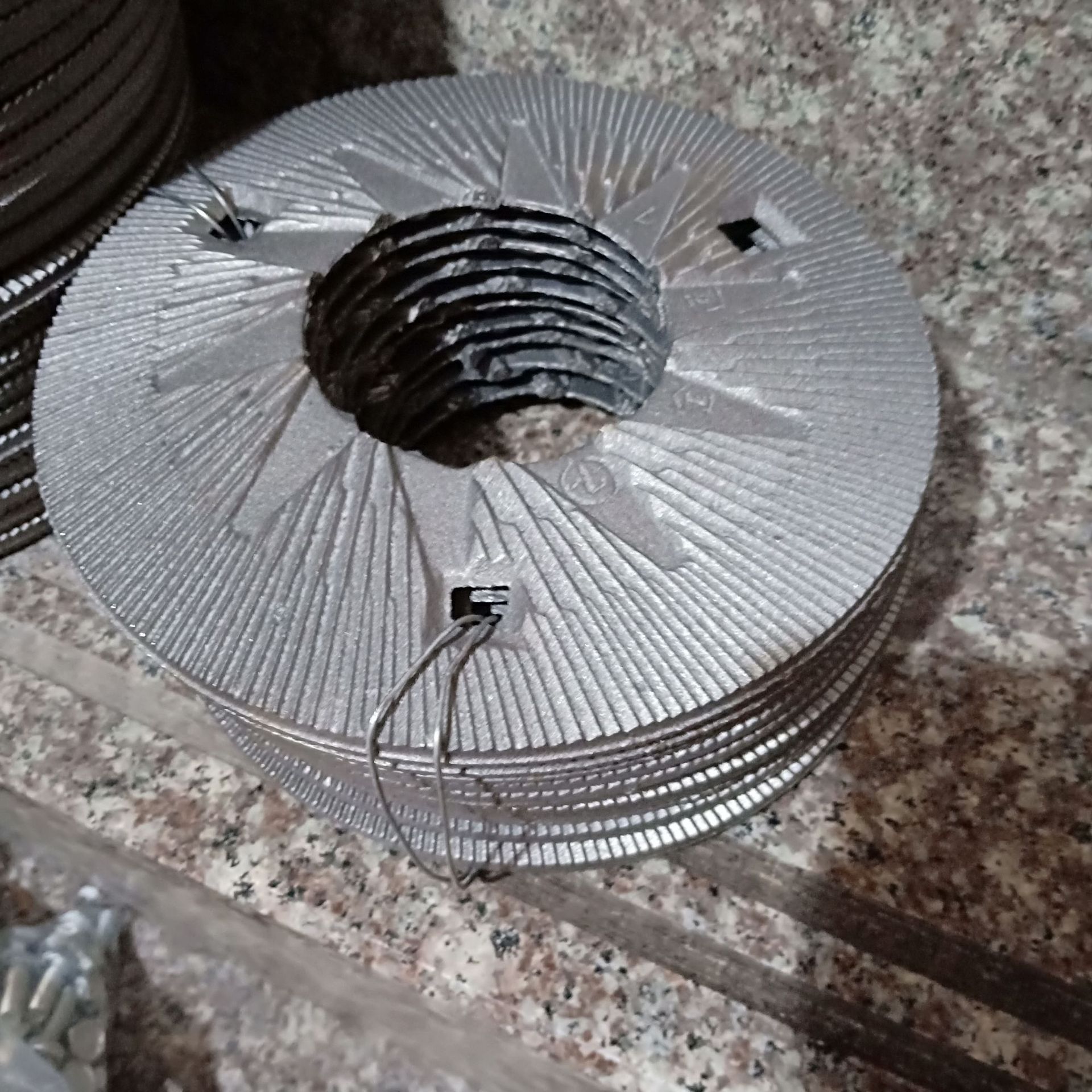 200型干湿两用磨浆机磨片 磨粉机钢磨盘配件豆浆机原装零件