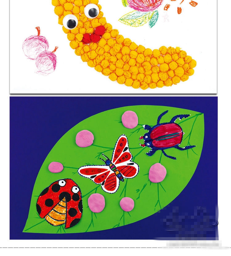 幼儿创意美术小课堂diy手工玩教具趣味涂鸦绘画美劳课操作材料包