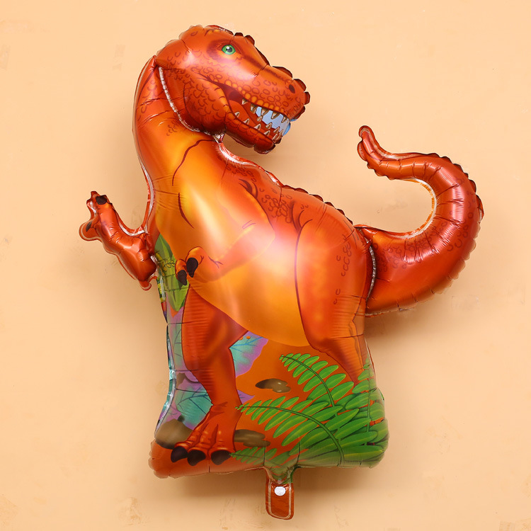 跨境霸王龙气球 铝膜气球恐龙展装饰用品儿童恐龙主题派对装饰