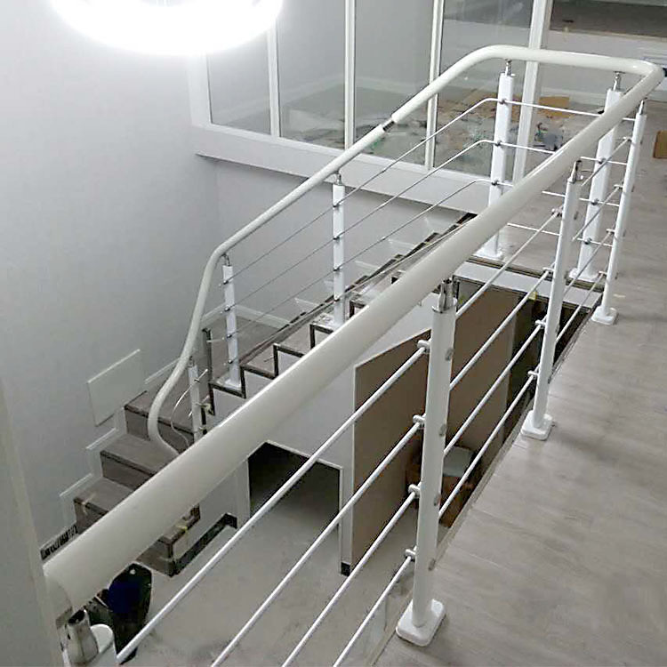 楼梯扶手护栏室内复式阁楼围栏现代阳台平台立柱pvc简约栏杆