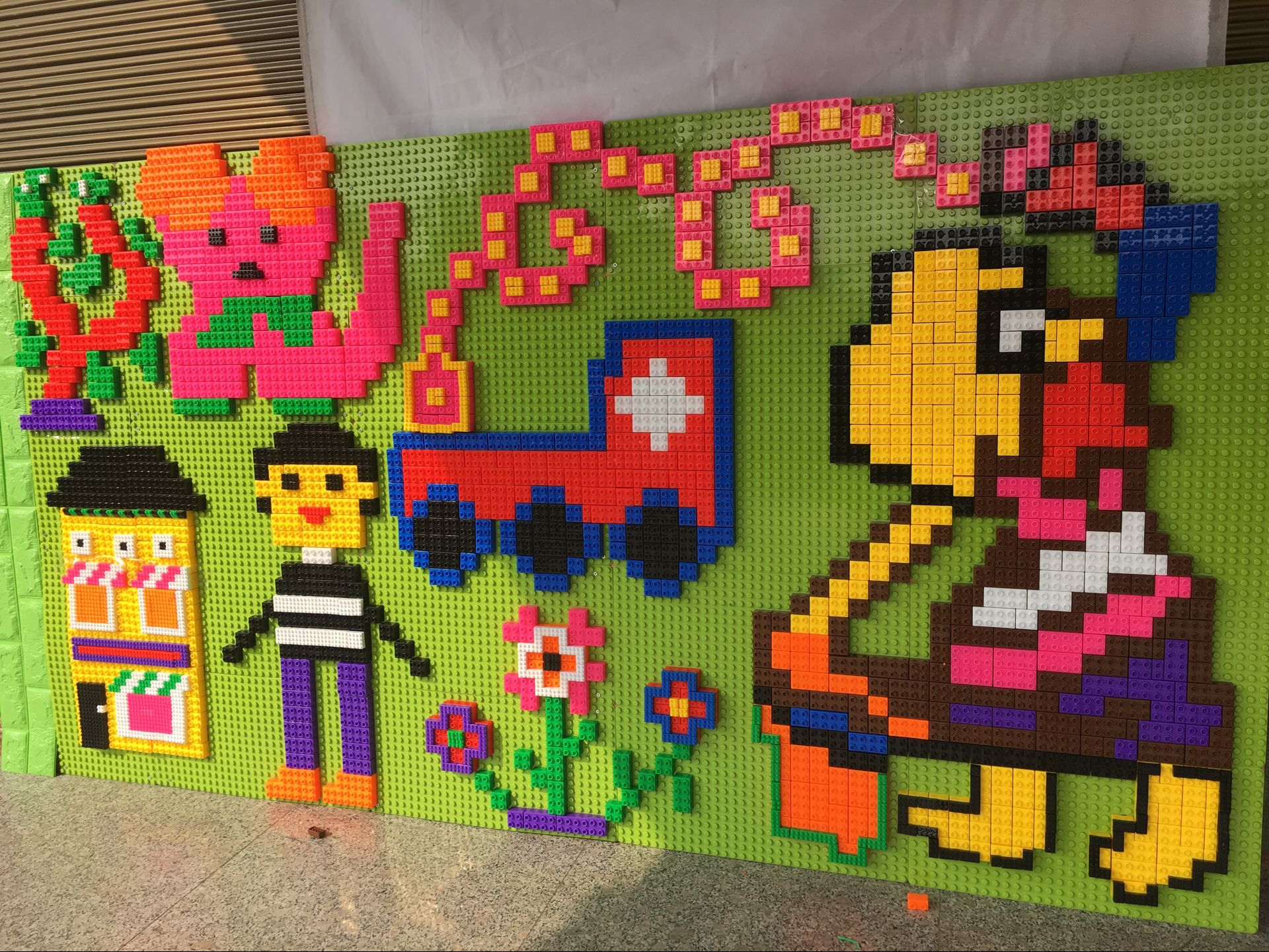 兼容乐高大颗粒积木墙儿童幼儿园早教积木墙建构拼插创意拼搭