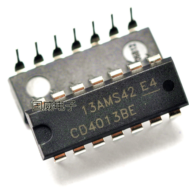 直插cd4013be dip-14 hcf4013 hef4013 芯片 双d触发器 国产全新
