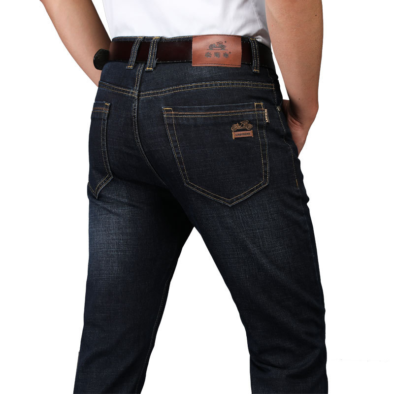 【正品】老爷车2020新款牛仔裤男小直筒弹力秋冬款长裤子97%棉