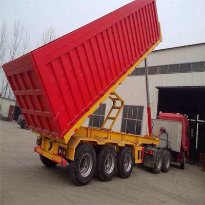 半挂自卸车二手的多少钱8米5后翻9米后翻牵引自卸侧翻轻型后翻挂