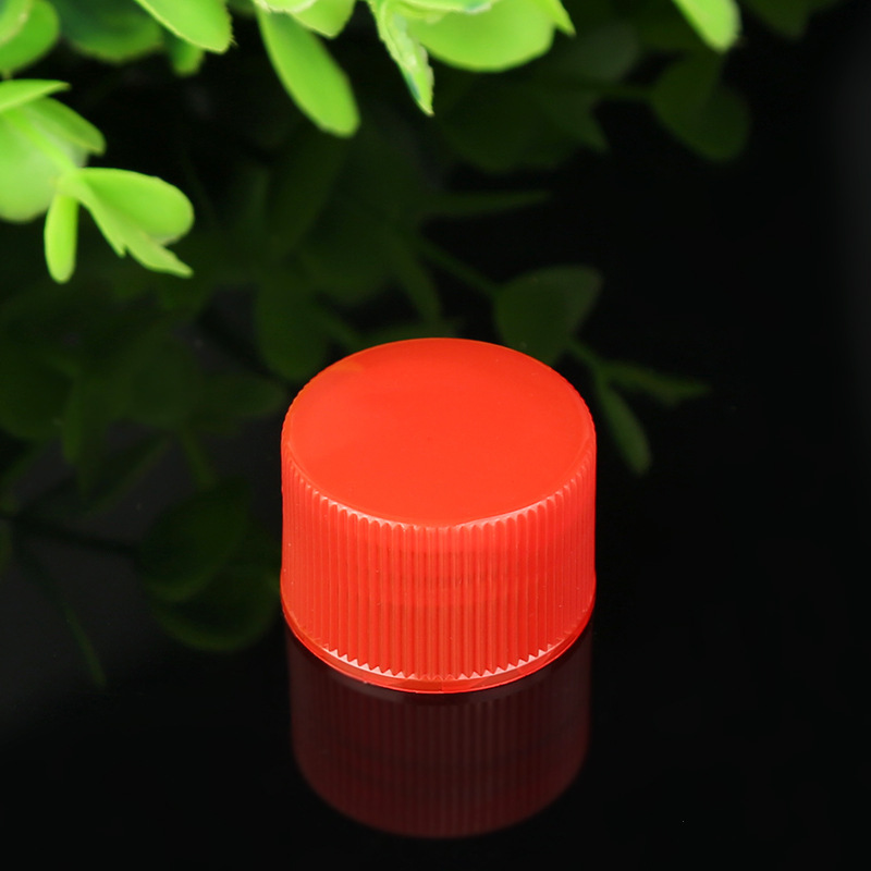 厂家供应普通红色盖子 口径28普通盖 塑料旋盖 量大价优.