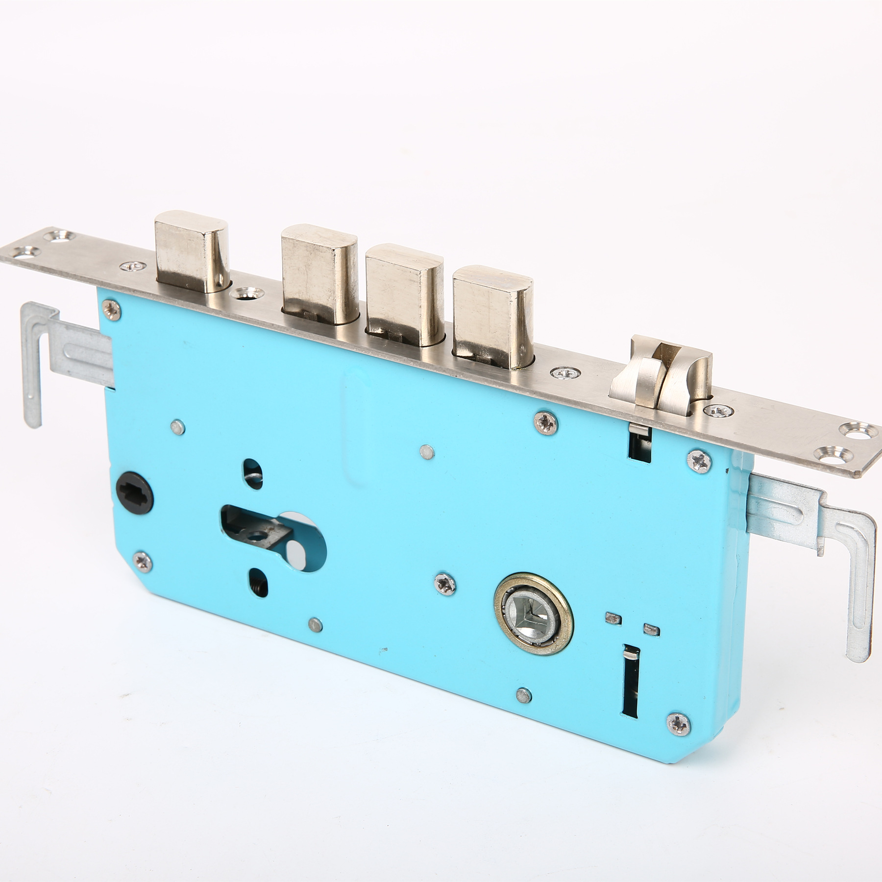 指纹锁锁体双轴承智能锁配件不锈钢分叉 多功能 双活双防盗门锁具