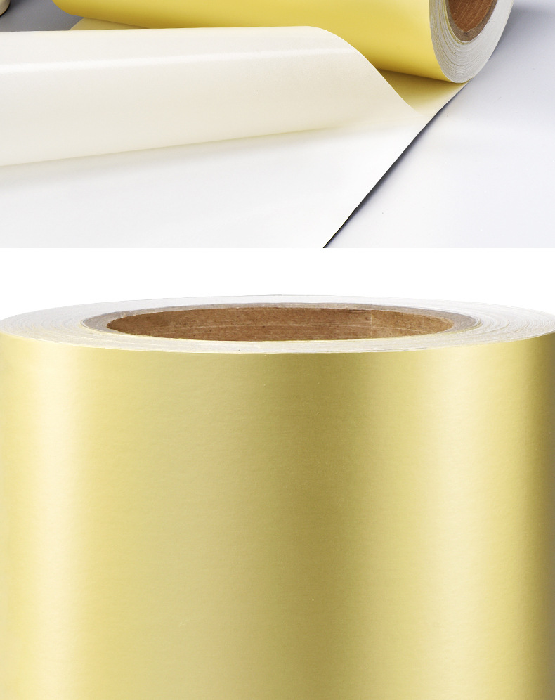 【厂家直销】哑金哑银铝箔纸不干胶 标签酒标定制不干胶卷筒材料