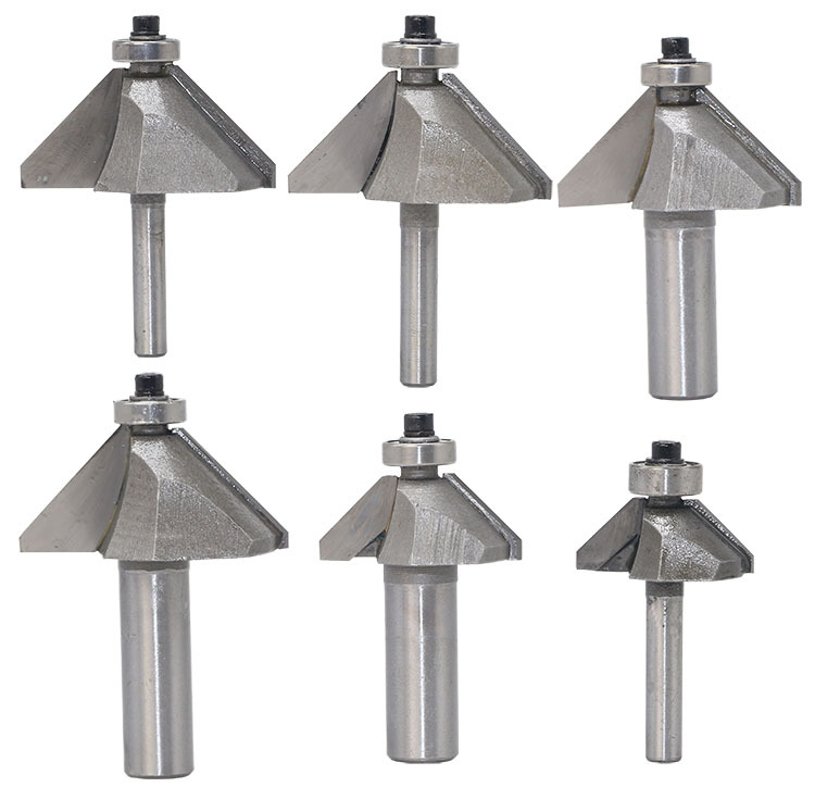 木王45度斜角刀木工铣刀修边机雕刻刀头45度倒角刀45°斜角刀