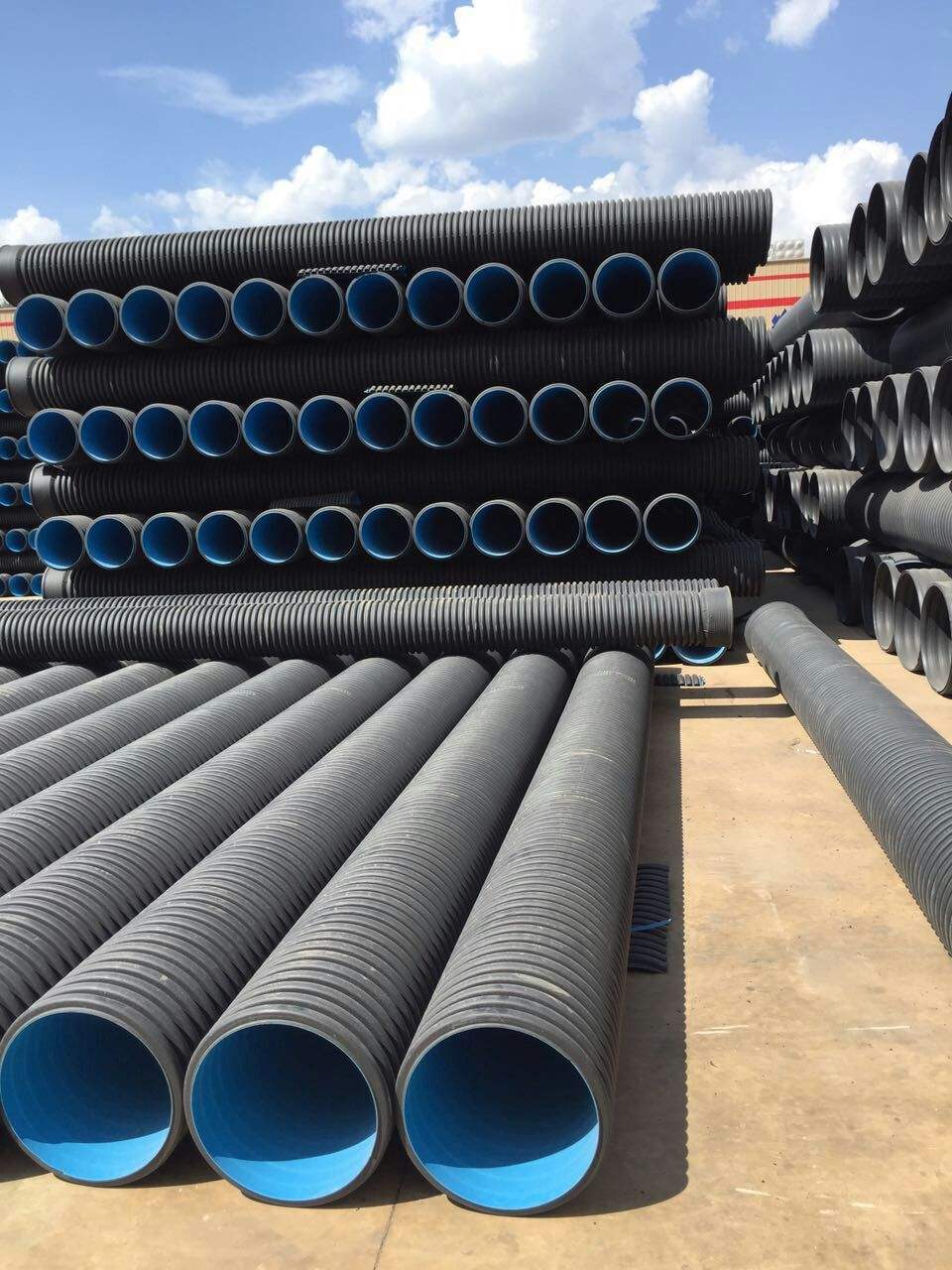 厂家供应hdpe300n4双壁波纹管钢带增强管排污管