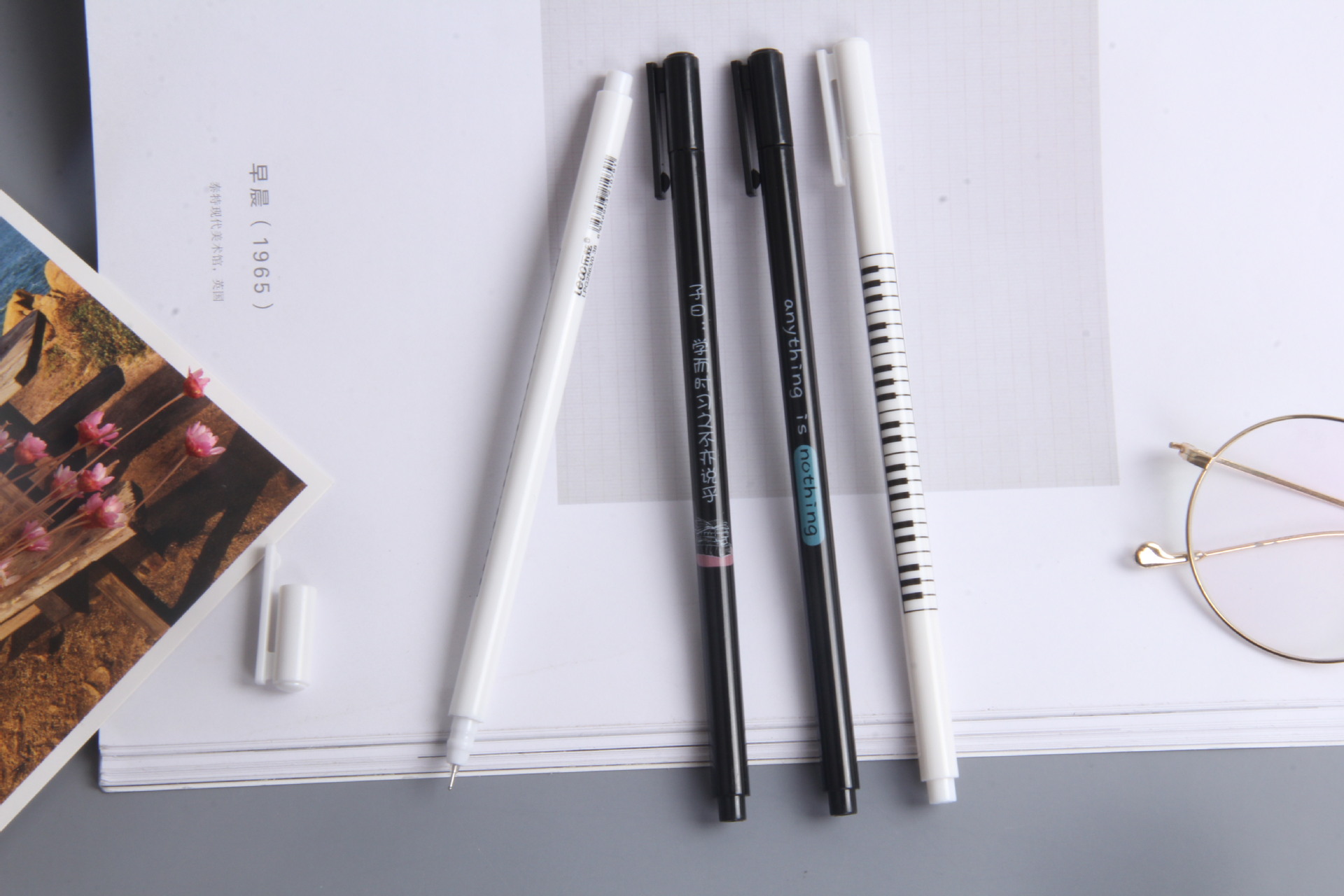 创意随堂测验中性笔 0.38mm黑色签字笔 学生考试全针管水笔批发